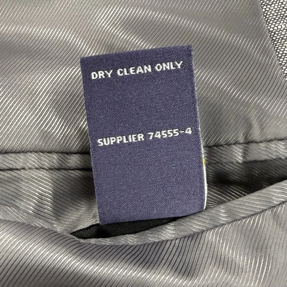 Stafford Linen Blazer Men's 50R Gray Classic Fit Signature Sport Coat Dual Vent